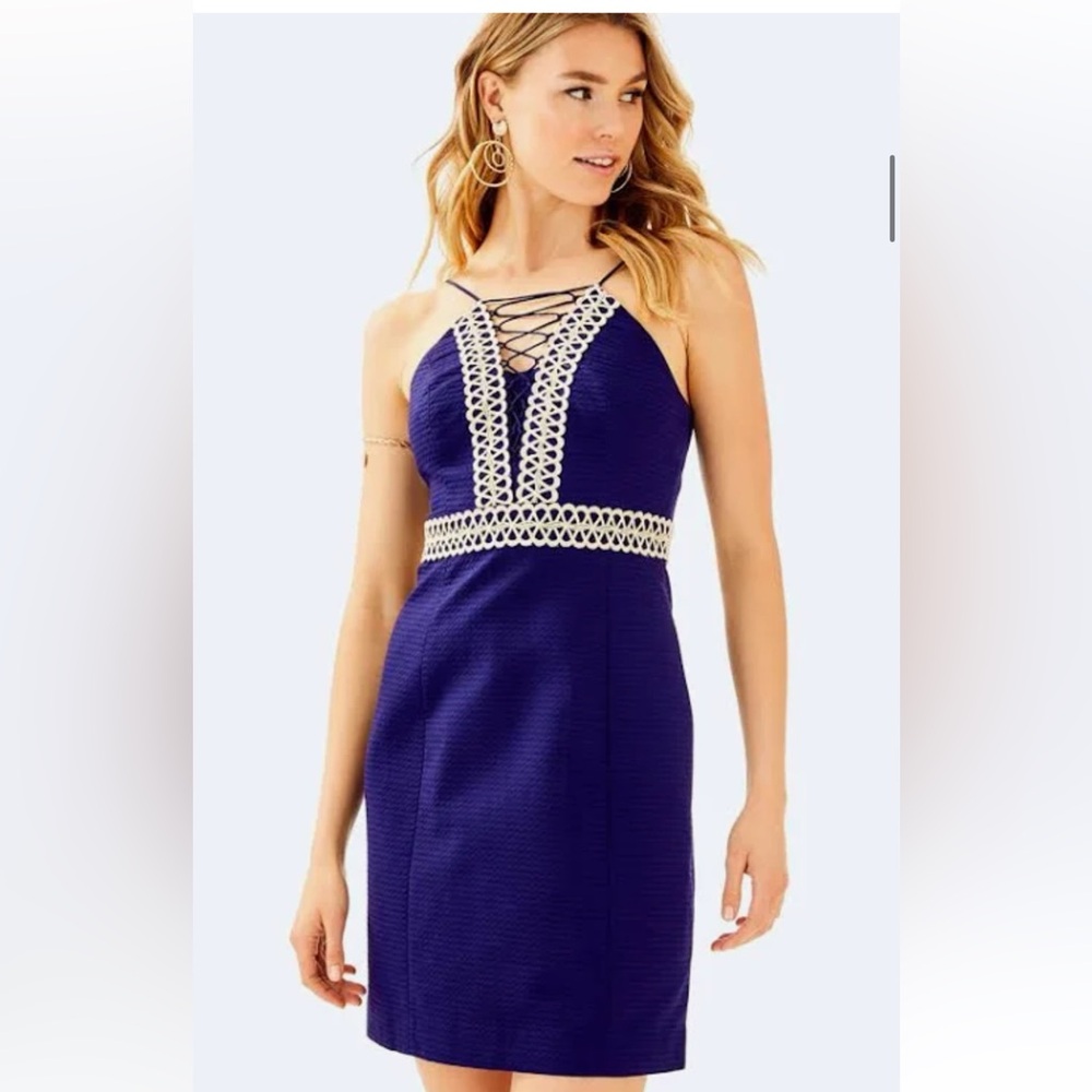 NWT Lilly Pulitzer Trista Dress in Navy